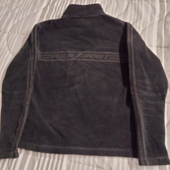 Polo Sport Ralph Lauren Full Zip Up Black Fleece Jacket Men's Small - Picture 3 of 3